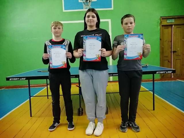 Соревнования по настольному теннису.